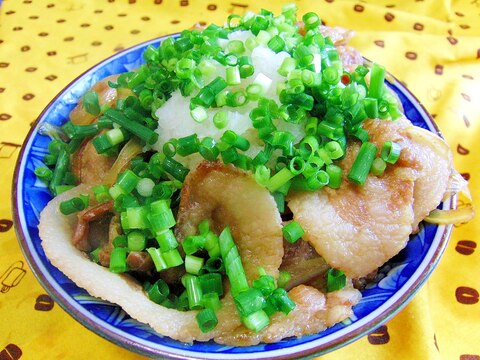 大根おろしでさっぱり♪おろし豚丼